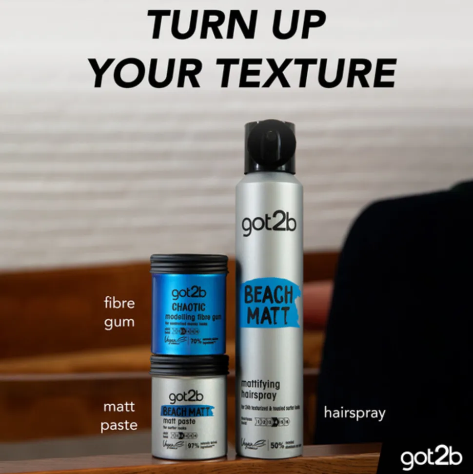 6x Got2b Beach Matt Paste 100 ml