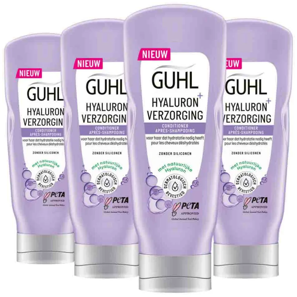 4x Guhl Conditioner Hyaluron Verzorging 200 ml
