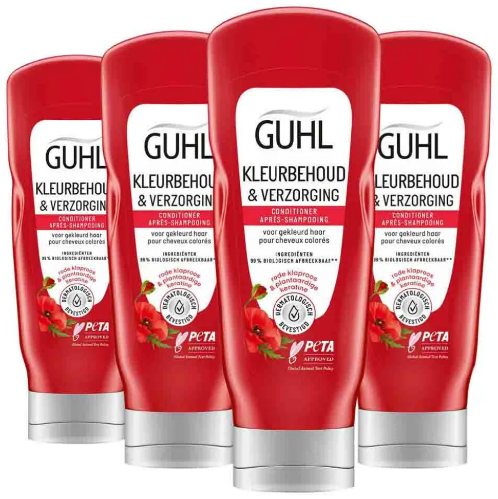 4x Guhl Conditioner Kleurbehoud & Verzorging 200 ml