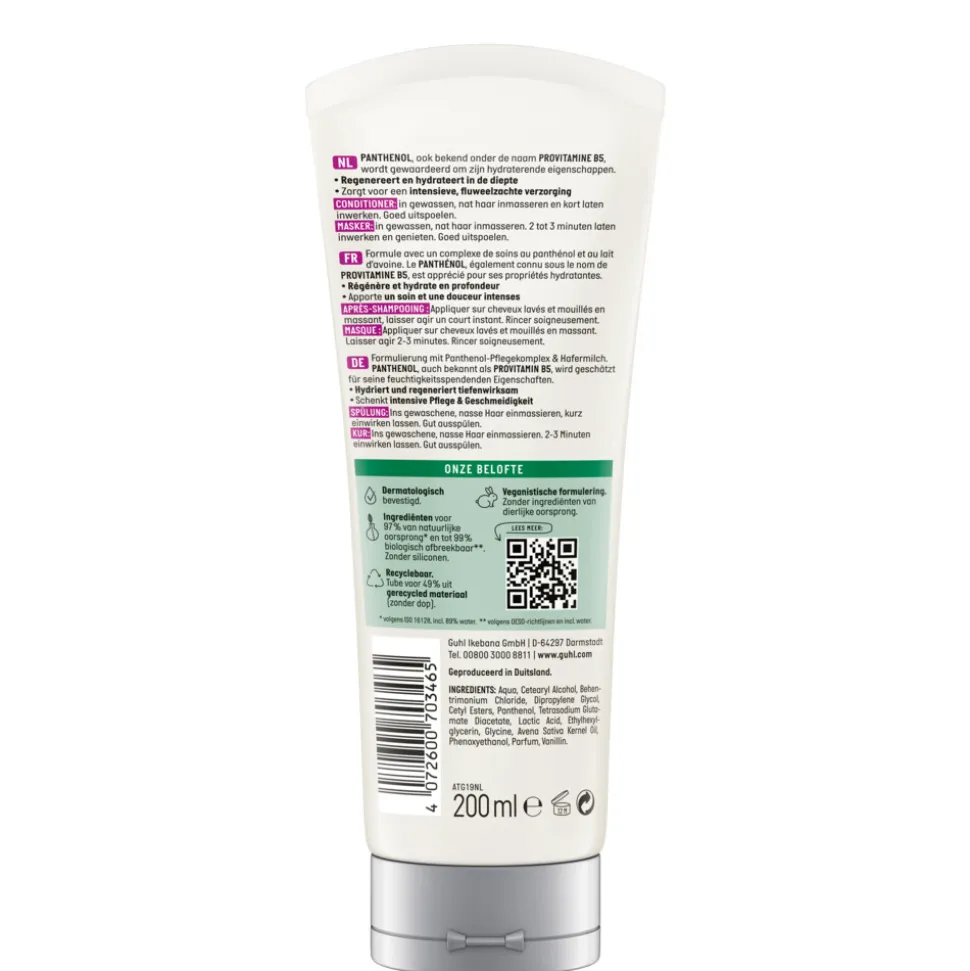 4x Guhl Panthenol+ Repair 2-in-1 Masker & Conditioner 200 ml