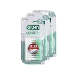 3x GUM Soft-Picks Original Medium 100 stuks