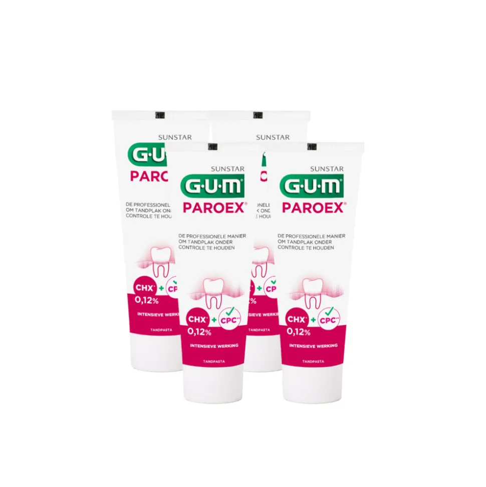 4x GUM Tandpasta Paroex 75 ml