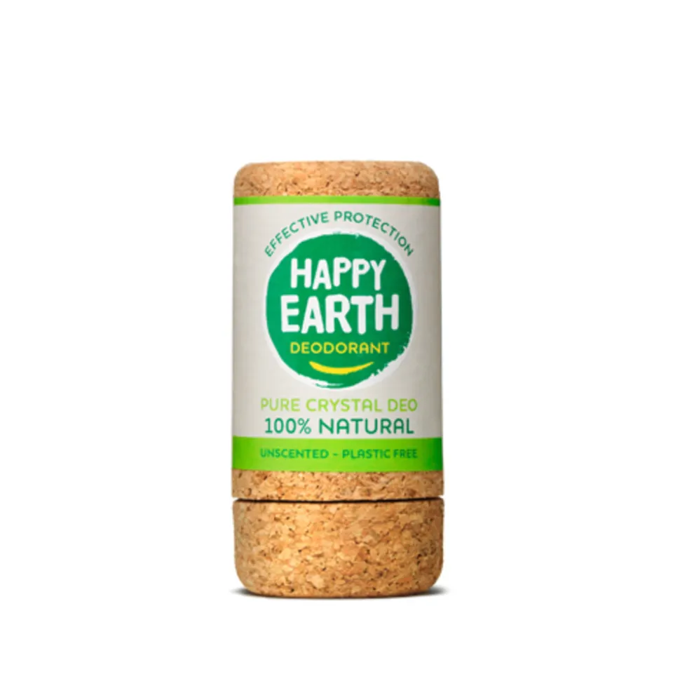 6x Happy Earth 100% Natuurlijke Crystal Deodorant Geurloos 90 gr