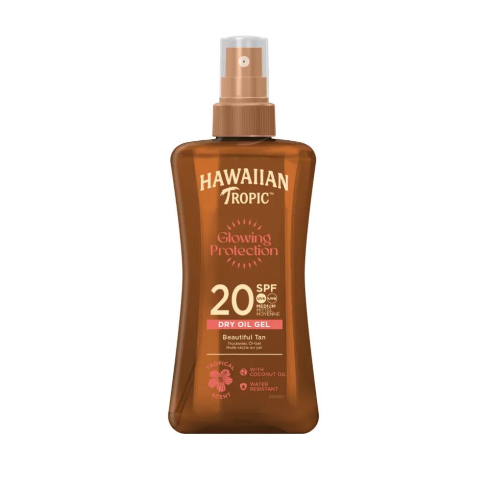 6x Hawaiian Tropic Zonneolie Protective Dry Spray SPF 20 200 ml