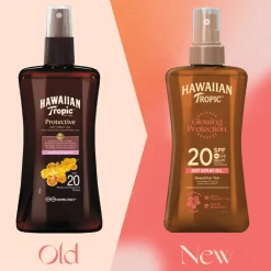 6x Hawaiian Tropic Zonneolie Protective Dry Spray SPF 20 200 ml
