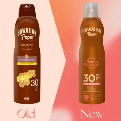 6x Hawaiian Tropic Zonneolie Spray Protective Coconut & Mango SPF 30 180 ml