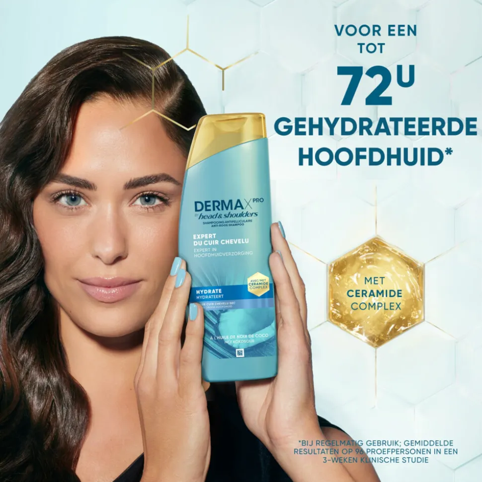 6x Head & Shoulders Anti-roos Shampoo DERMAxPRO Hydrateert 250 ml