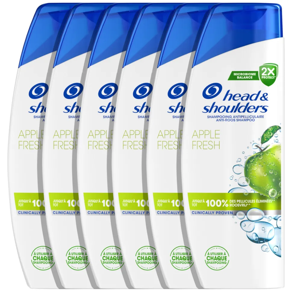 6x Head & Shoulders Shampoo Apple Fresh 300 ml