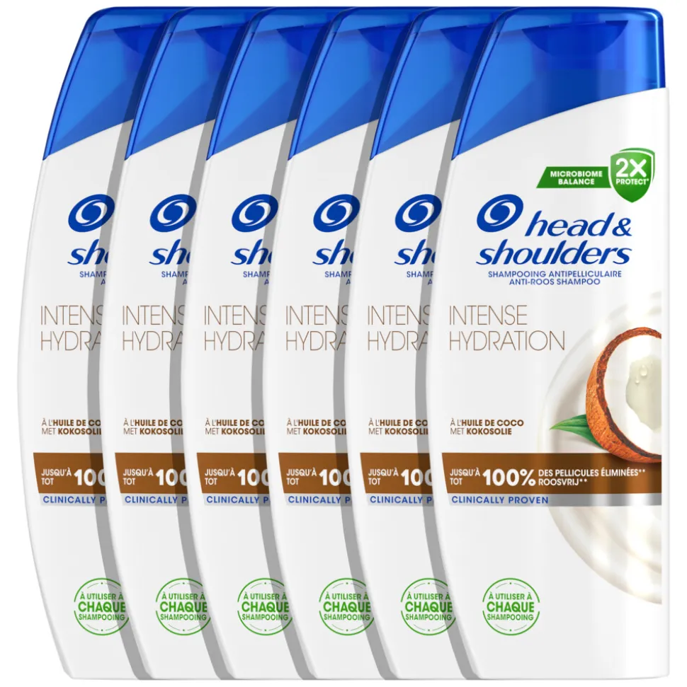 6x Head & Shoulders Shampoo Intense Hydration 300 ml