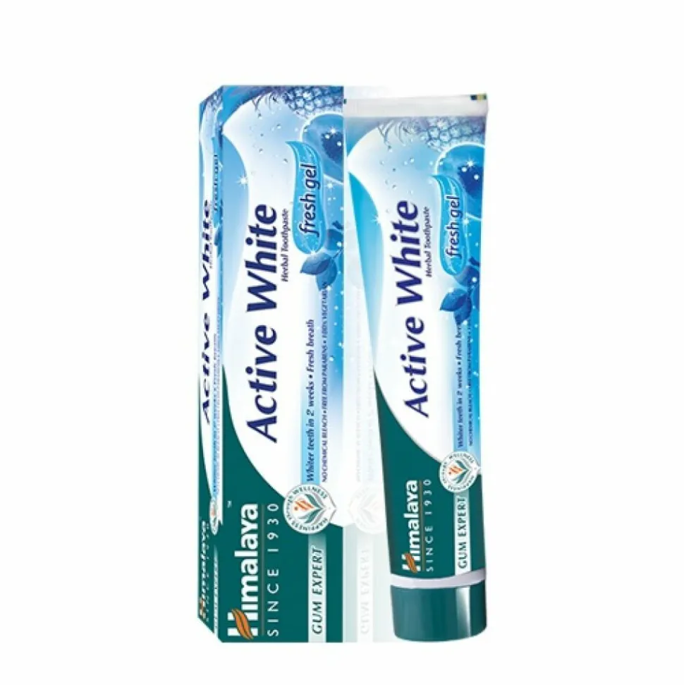 3x Himalaya Herbals Kruidentandpasta Active White 75 ml