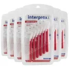 6x Interprox Ragers Plus Mini Conical Rood PHD 1.2 6 stuks