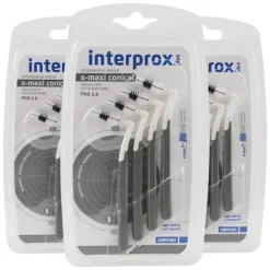 3x Interprox Ragers Plus X-Maxi Conical Grijs PHD 2.6 4 stuks