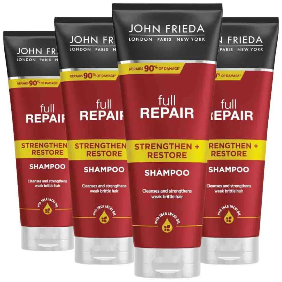 4x John Frieda Full Repair Full Body Shampoo 250 ml