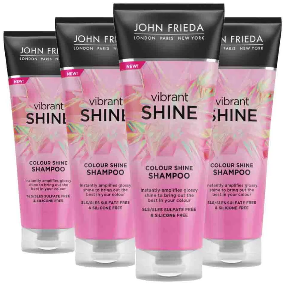 4x John Frieda Vibrant Shine Colour Shampoo 250 ml