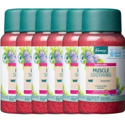 6x Kneipp Badkristallen Muscle Soothing Jeneverbes 600 gr