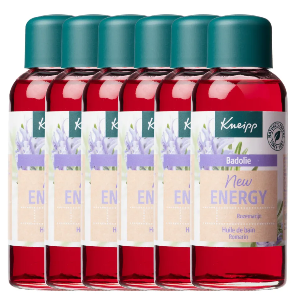 6x Kneipp Badolie New Energy Rozemarijn 100 ml