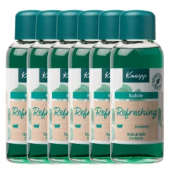 6x Kneipp Badolie Refreshing Eucalyptus 100 ml