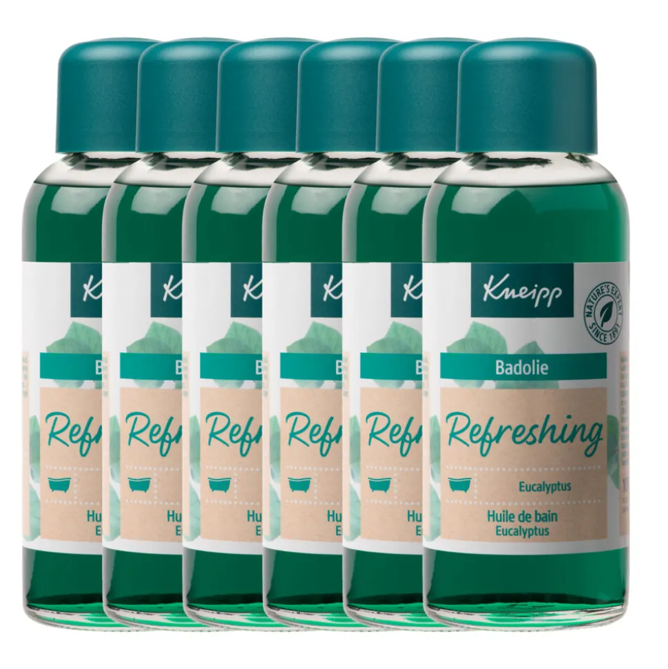 6x Kneipp Badolie Refreshing Eucalyptus 100 ml