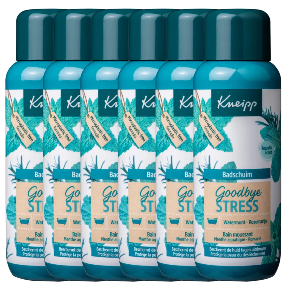 6x Kneipp Badschuim Goodbye Stress 400 ml