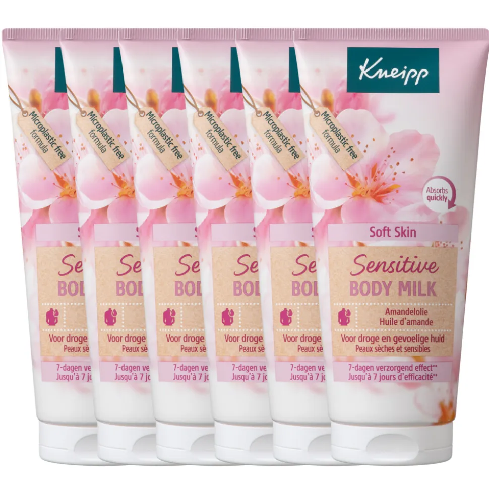 6x Kneipp Bodymilk Sensitive Amandelbloesem 200 ml