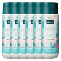 6x Kneipp Clean Beauty Douchegel Algen Zeezout 200 ml