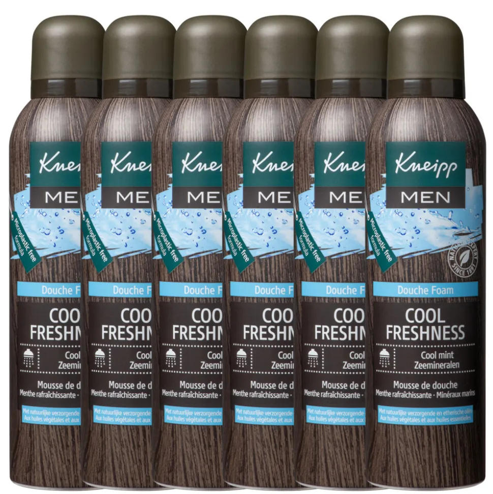 6x Kneipp Douche Foam Cool Freshness 200 ml
