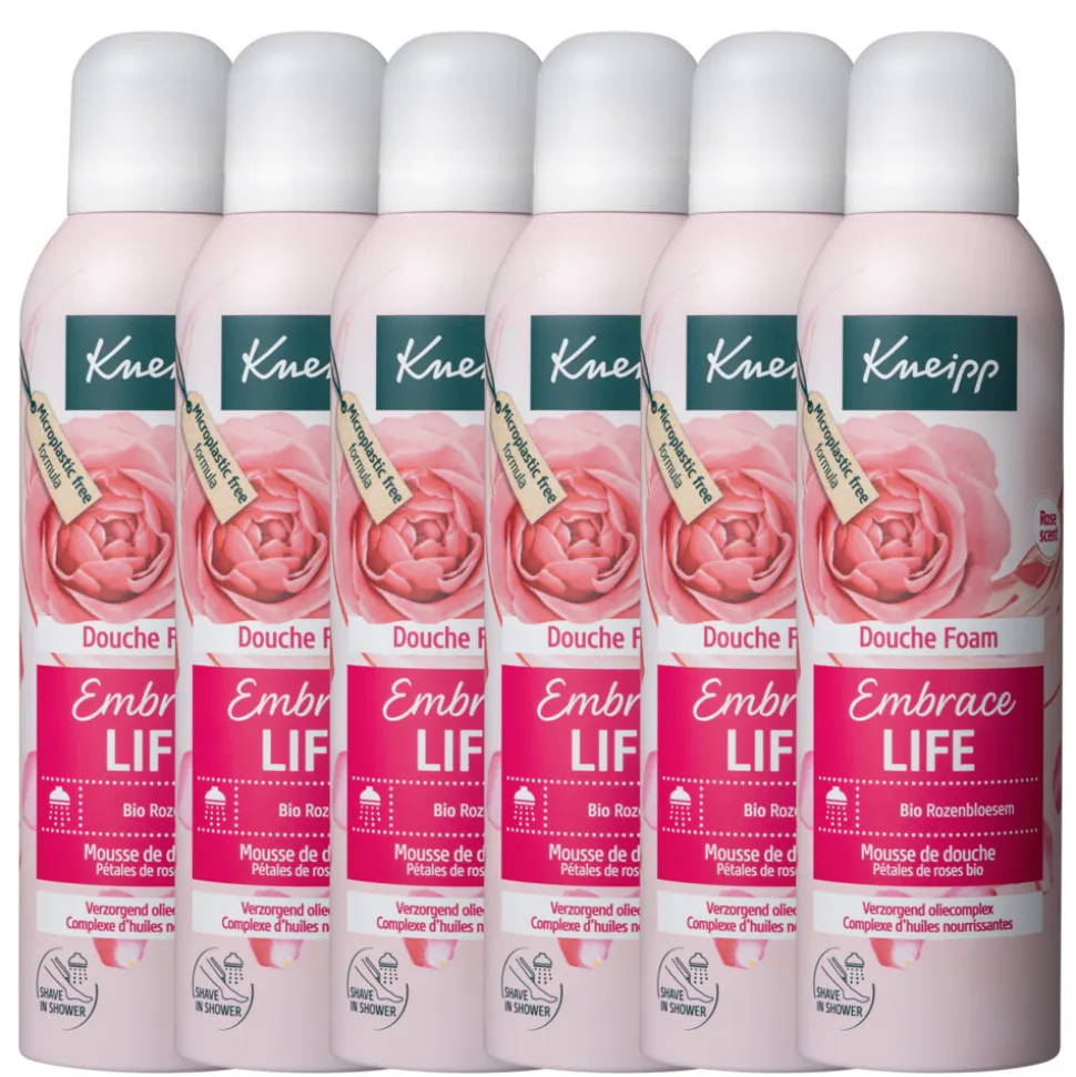 6x Kneipp Douche Foam Embrace Life 200 ml