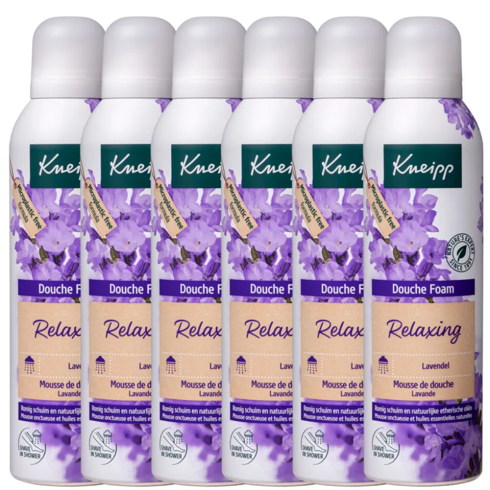 6x Kneipp Douche Foam Relaxing 200 ml
