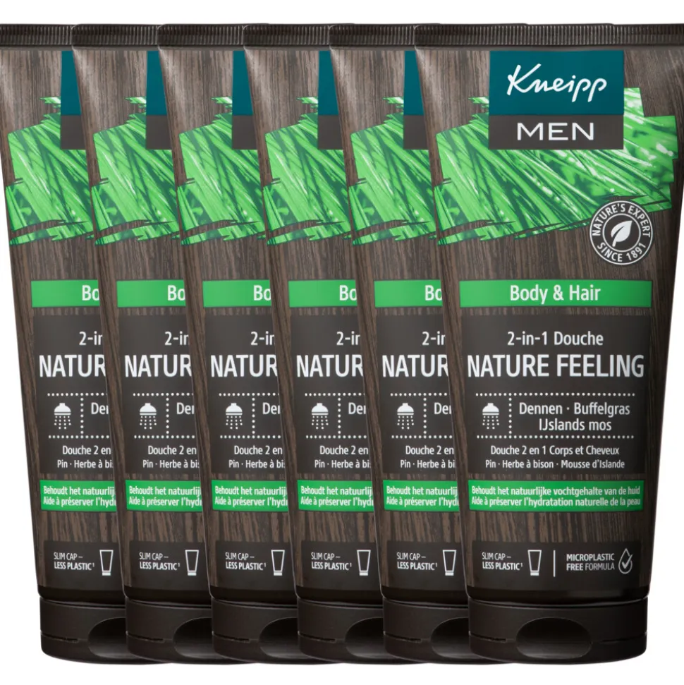 6x Kneipp Douche Men 2-in-1 Nature Feeling 200 ml