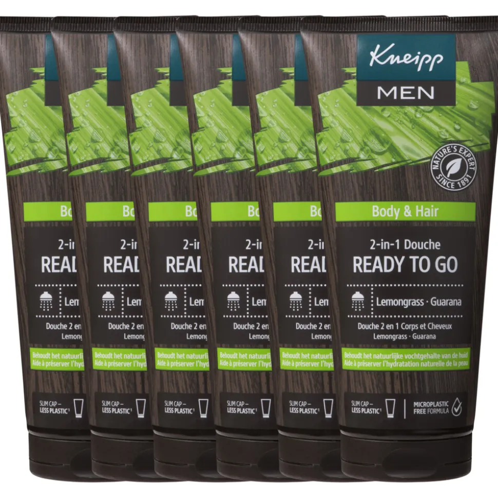 6x Kneipp Douche Men 2-in-1 Ready to Go 200 ml