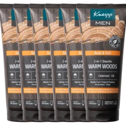 6x Kneipp Douche Men 2-in-1 Warm Woods 200 ml