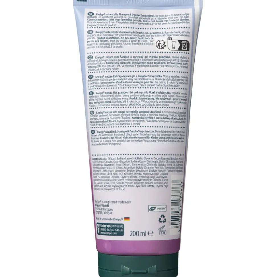 6x Kneipp Shampoo & Douche Prinsessen 200 ml