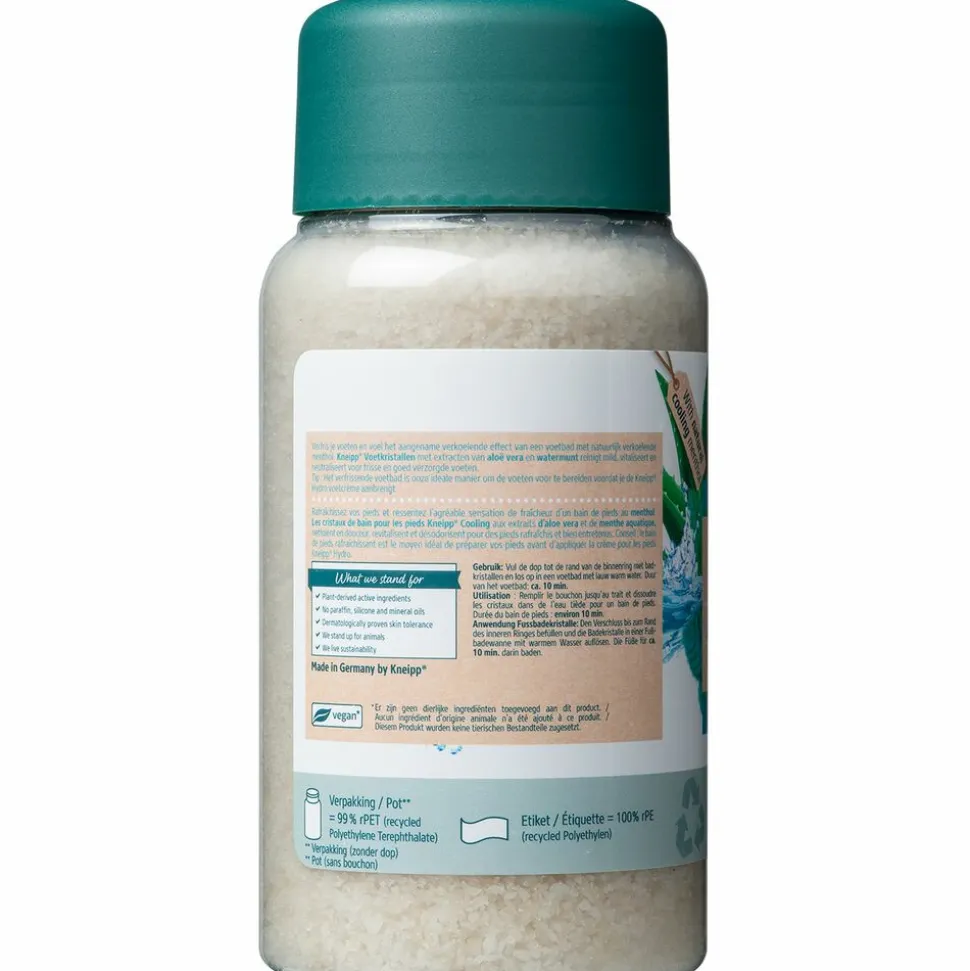 6x Kneipp Voetbadkristallen Cooling - Aloë Vera Watermunt 600 gr