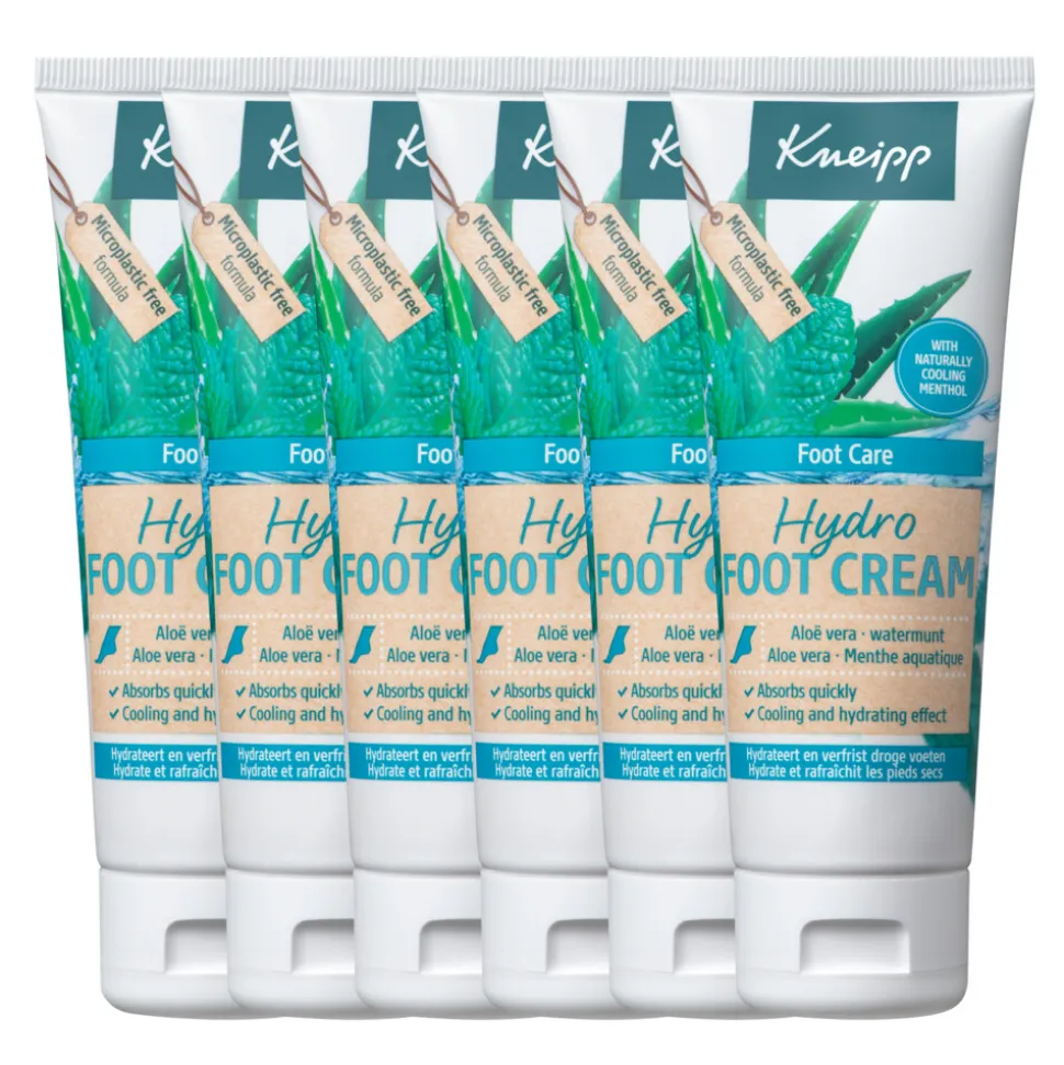 6x Kneipp Voetcrème Hydro 75 ml