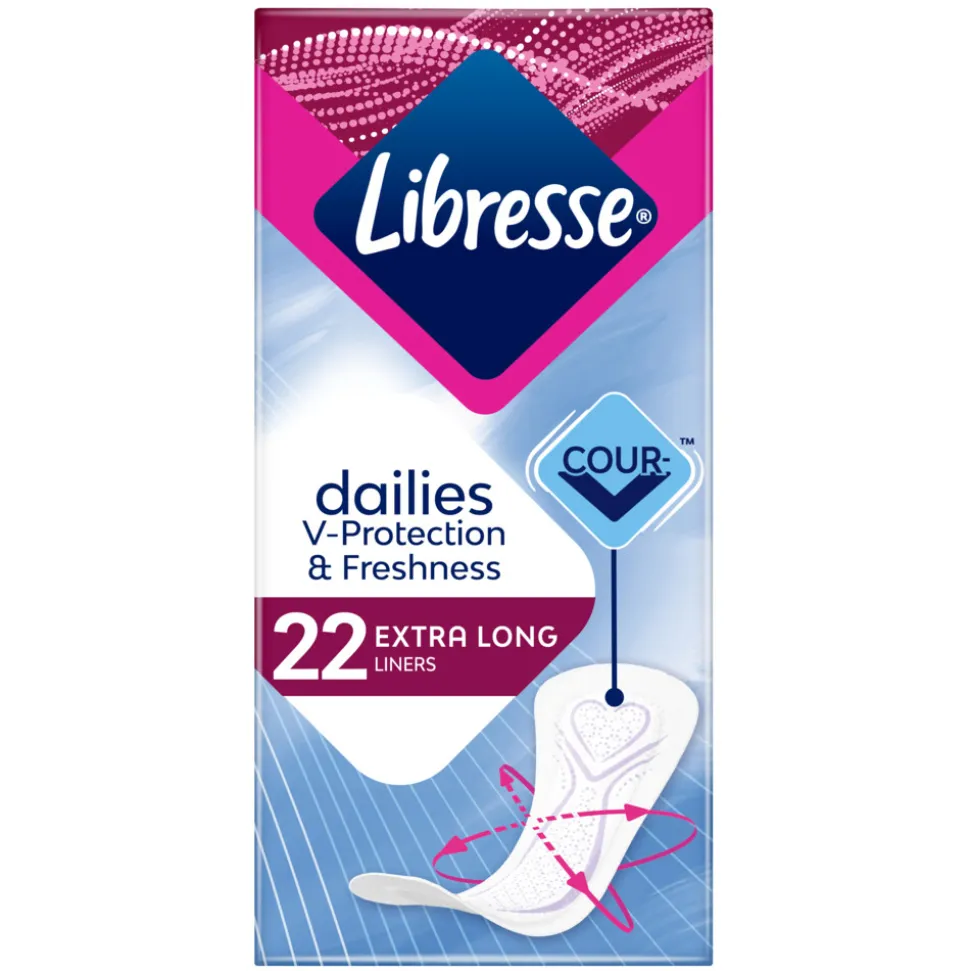 10x Libresse Inlegkruisjes Extra Long 22 stuks