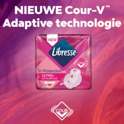 8x Libresse Ultra+ Regular Maandverband met Vleugels Jumbo Pack 38 stuks