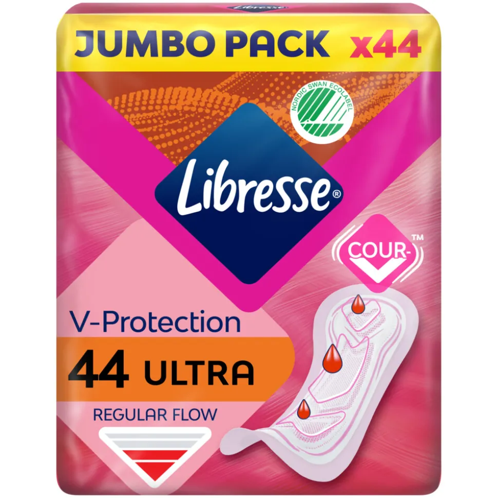 8x Libresse Ultra Regular Maandverband Jumbo Pack 44 stuks