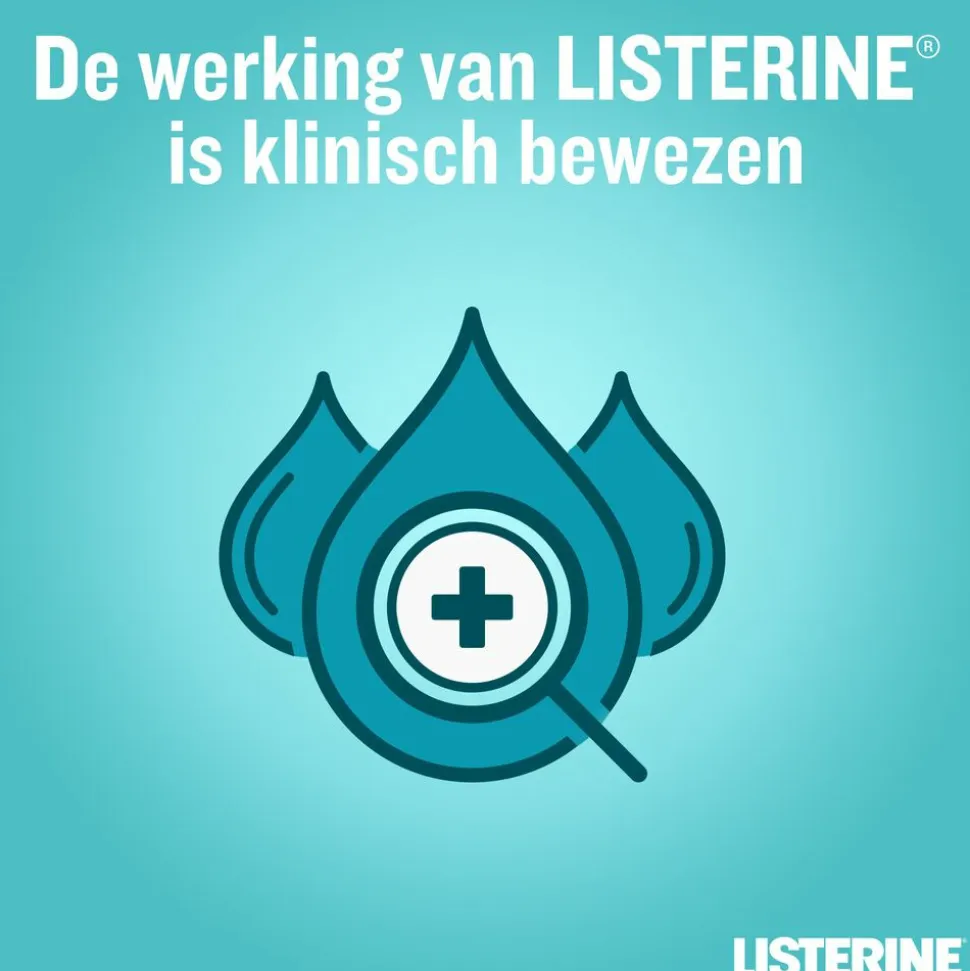 3x Listerine Mondwater Cool Mint Milde Smaak Zonder Alcohol 500 ml