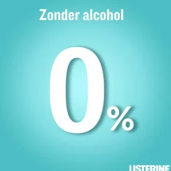 3x Listerine Mondwater Cool Mint Milde Smaak Zonder Alcohol 500 ml