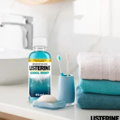 3x Listerine Mondwater Cool Mint Reisverpakking 95 ml