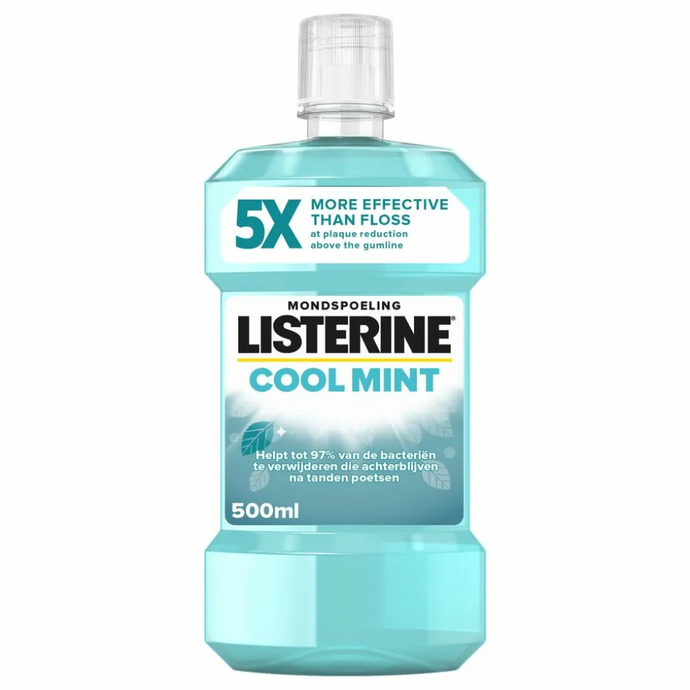 3x Listerine Mondwater Cool Mint 500 ml
