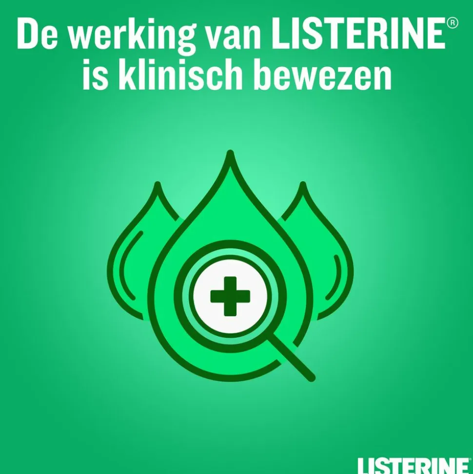 3x Listerine Mondwater Fresh Mint 500 ml