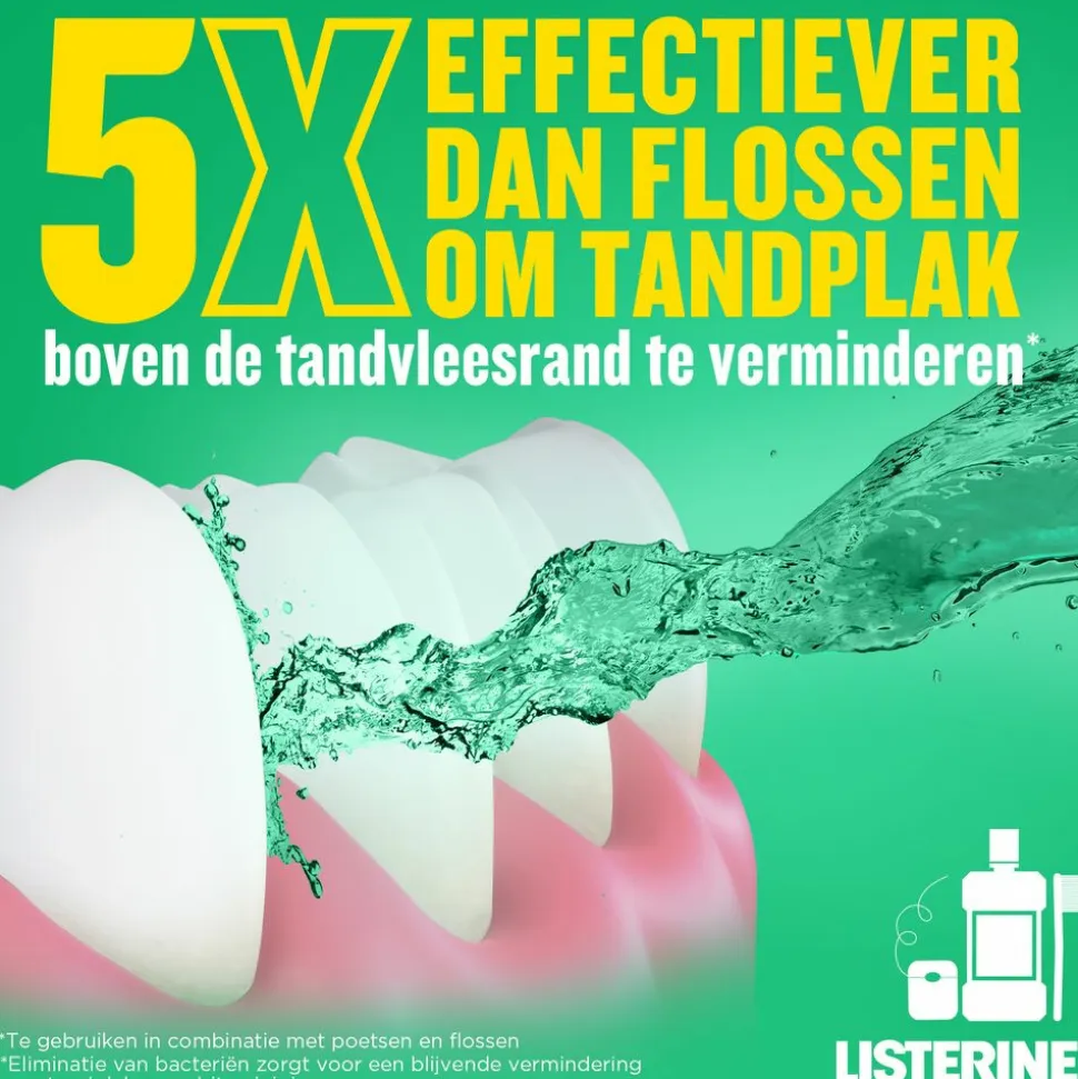 3x Listerine Mondwater Total Care Tandvleesbescherming 500 ml