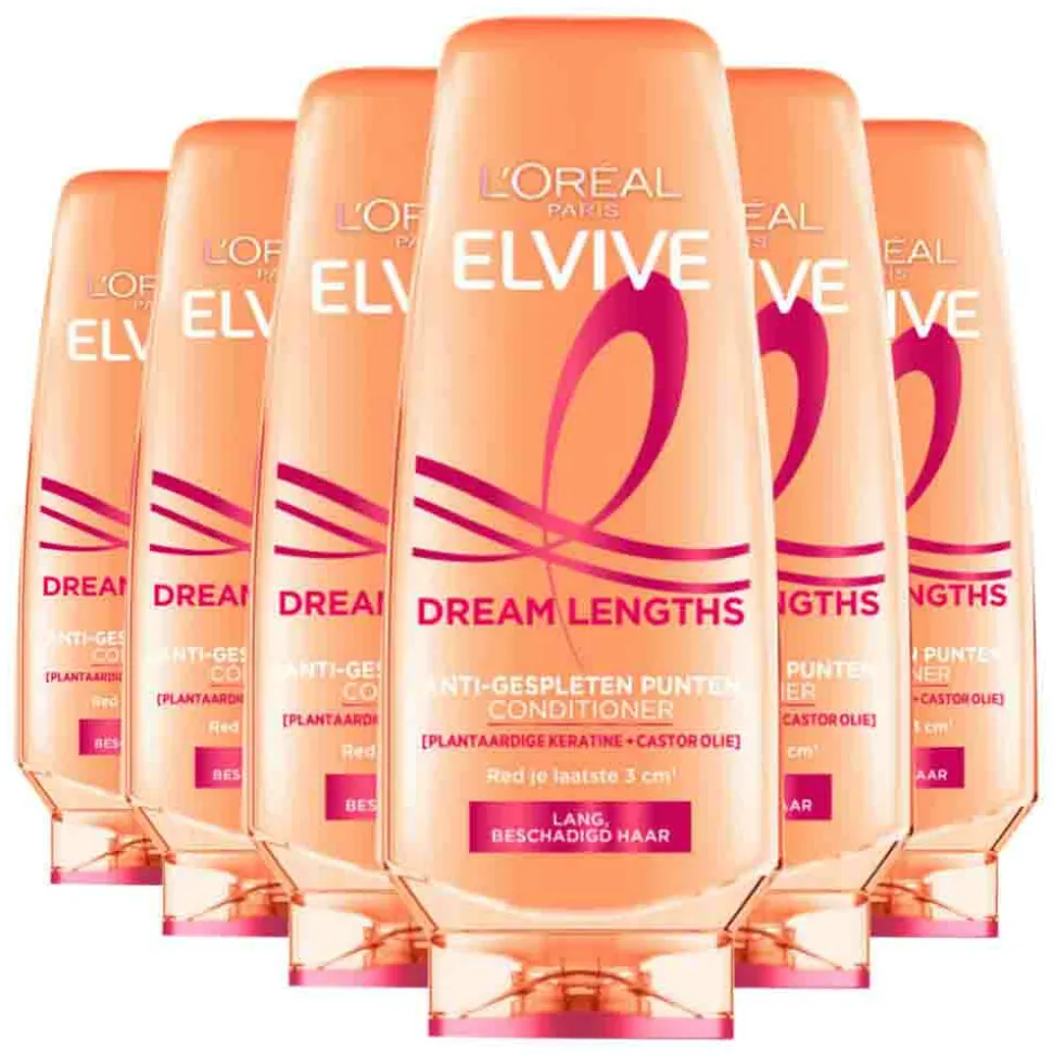 6x L'Oréal Elvive Dream Lengths Conditioner 200 ml