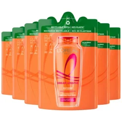 6x L'Oréal Elvive Dream Lengths Shampoo Refill 250 ml