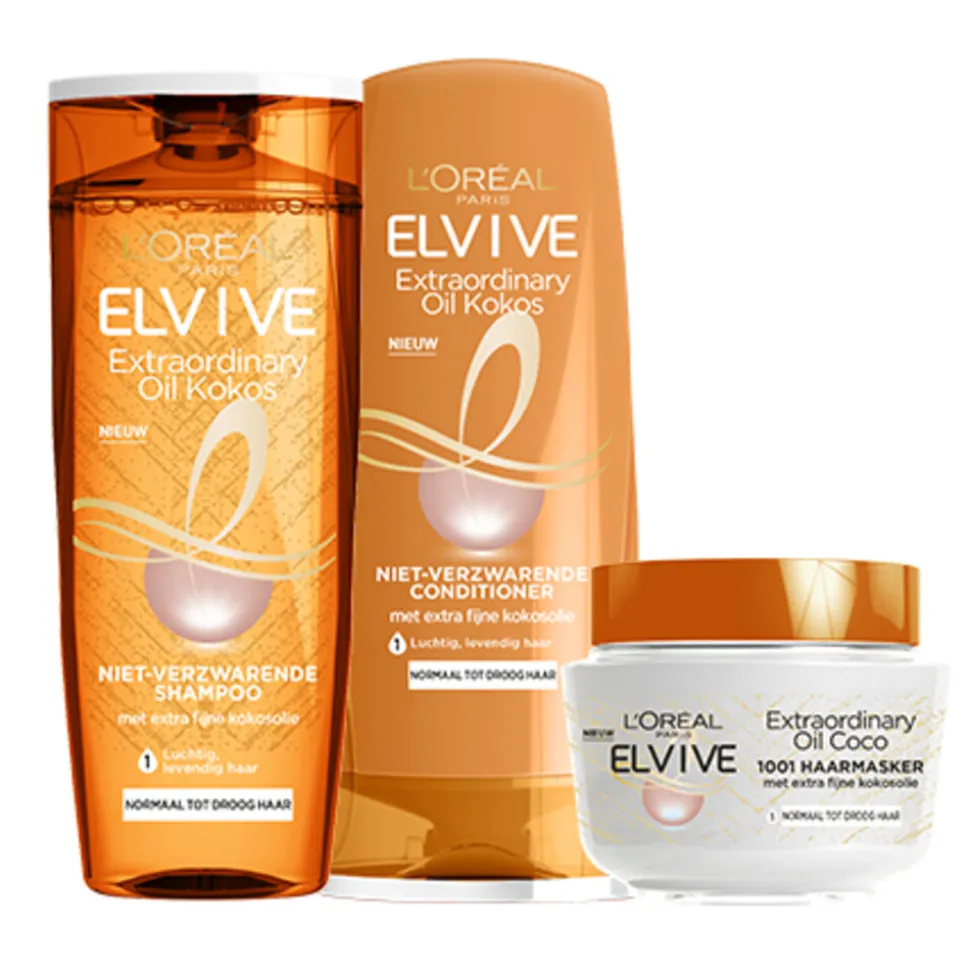 6x L'Oréal Elvive Extraordinary Oil Haarmasker Kokos 300 ml
