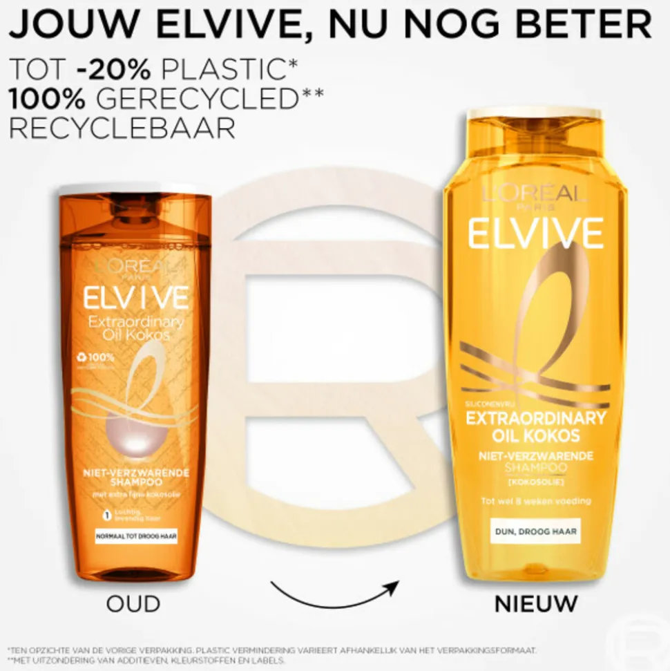 6x L'Oréal Elvive Extraordinary Oil Shampoo Kokos 250 ml