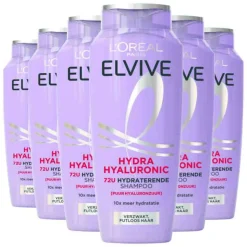 6x L'Oréal Elvive Hydra Hyaluronic Shampoo 250 ml