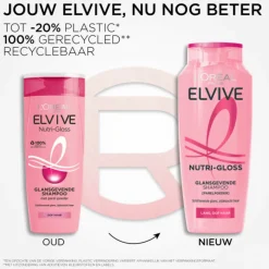 6x L'Oréal Elvive Nutri Gloss Shampoo 250 ml