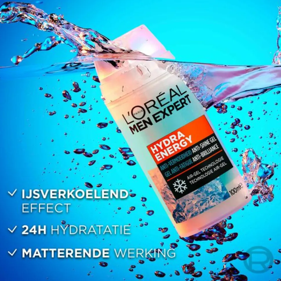 6x L'Oréal Men Expert Hydra Energetic Hydraterende Gel Dagcrème 100 ml